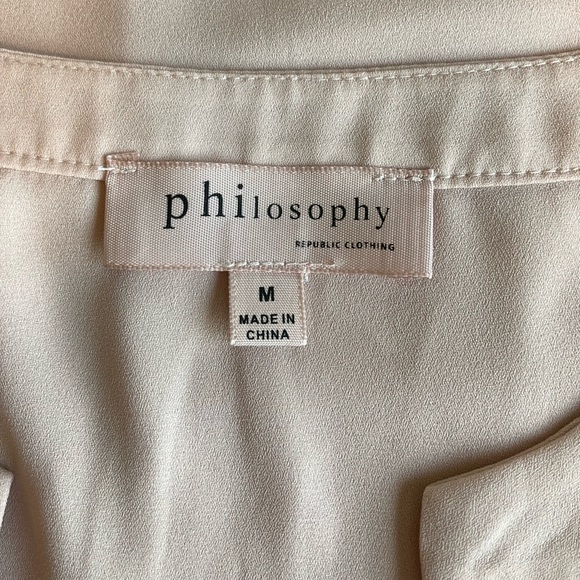 Philosophy Pink Polyester Sleeveless Blouse size M - Picture 10 of 13